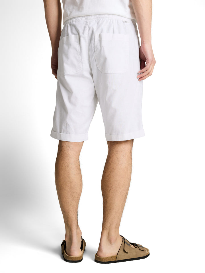 REGULAR COTTON LINEN BEACH SHORTS