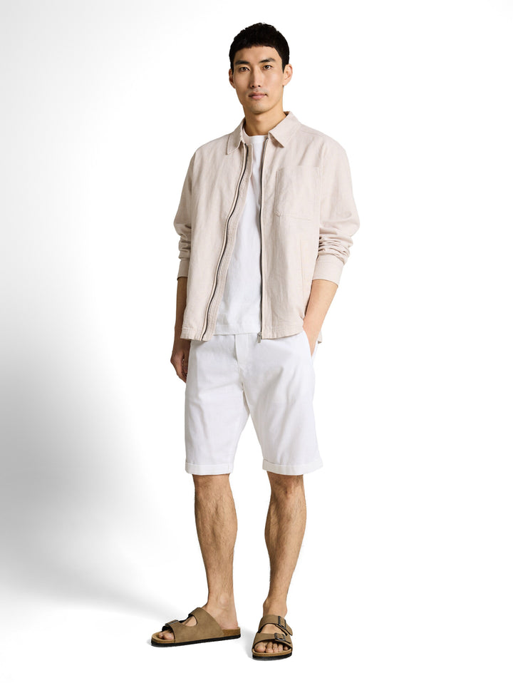 REGULAR COTTON LINEN BEACH SHORTS