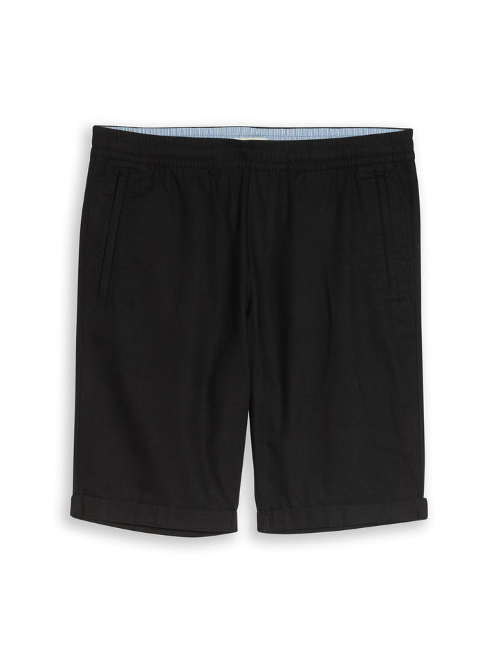 REGULAR COTTON LINEN BEACH SHORTS