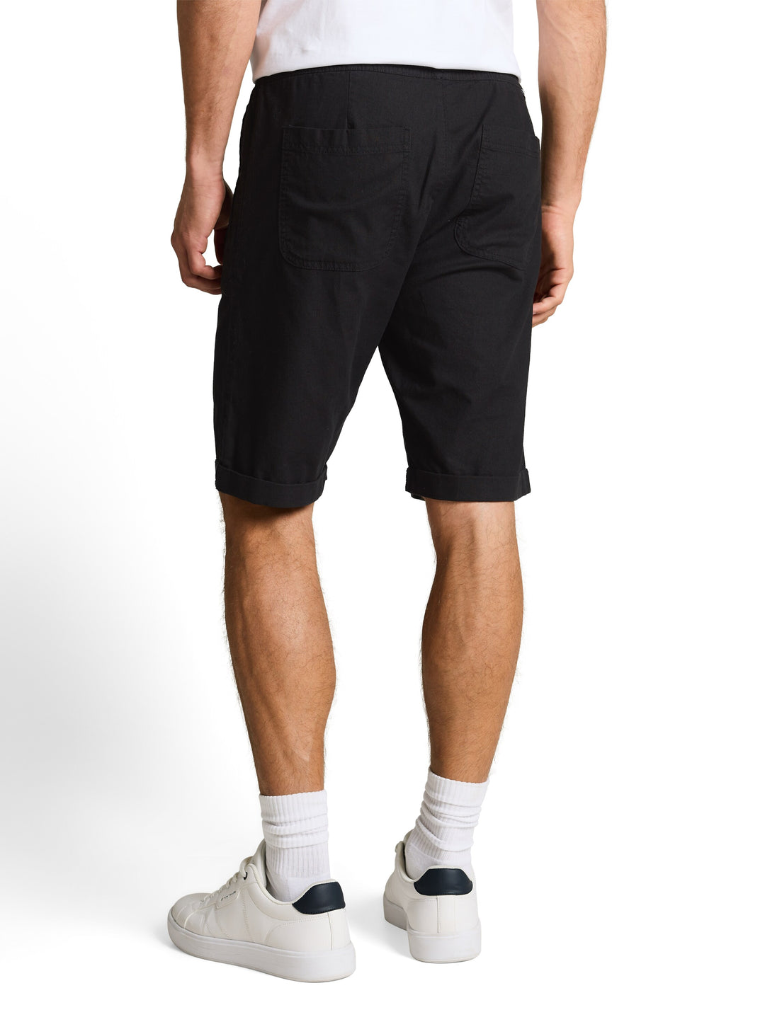 REGULAR COTTON LINEN BEACH SHORTS