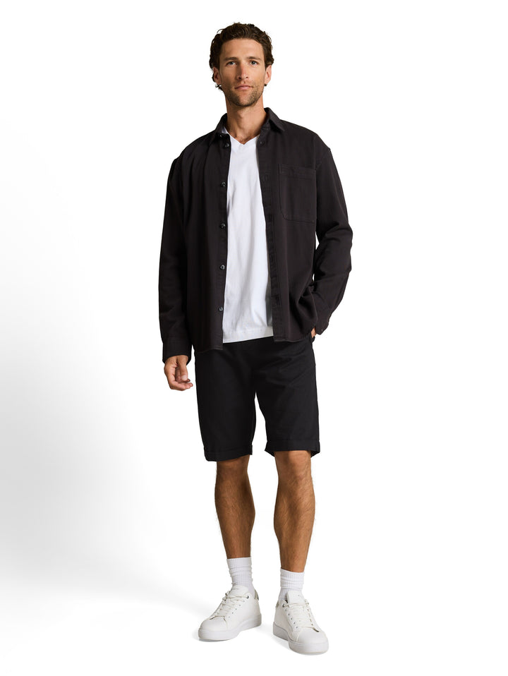 REGULAR COTTON LINEN BEACH SHORTS
