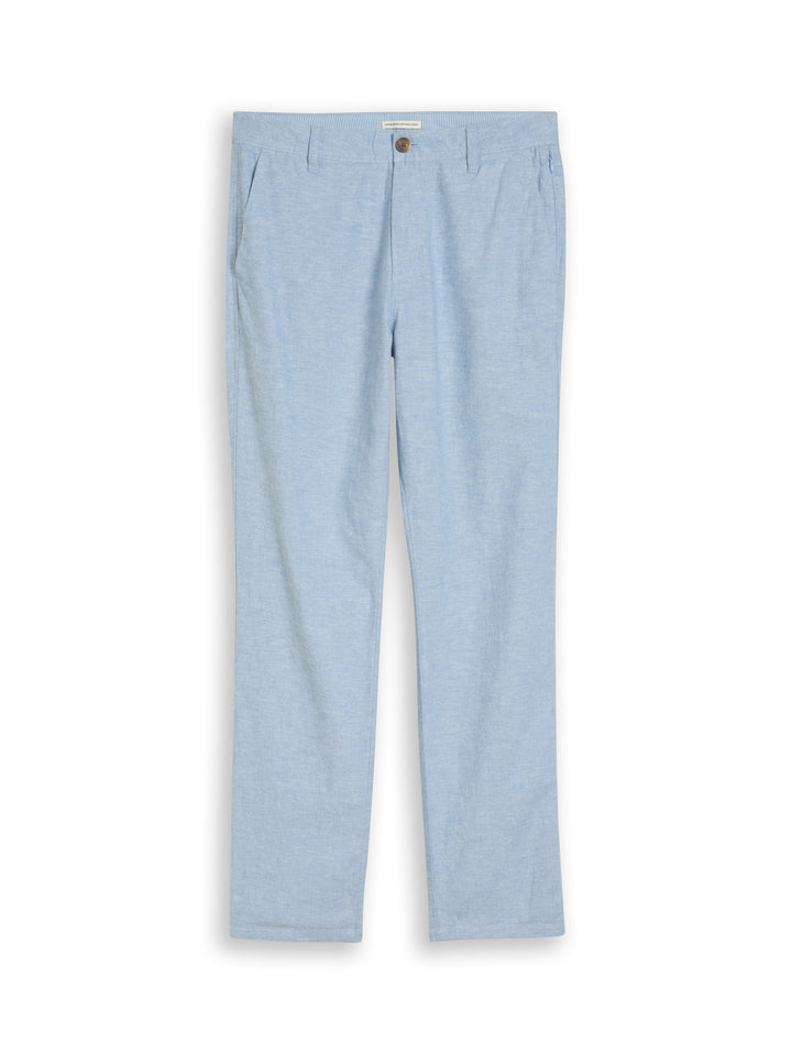 REGULAR COTTON LINEN CHINO PANTS