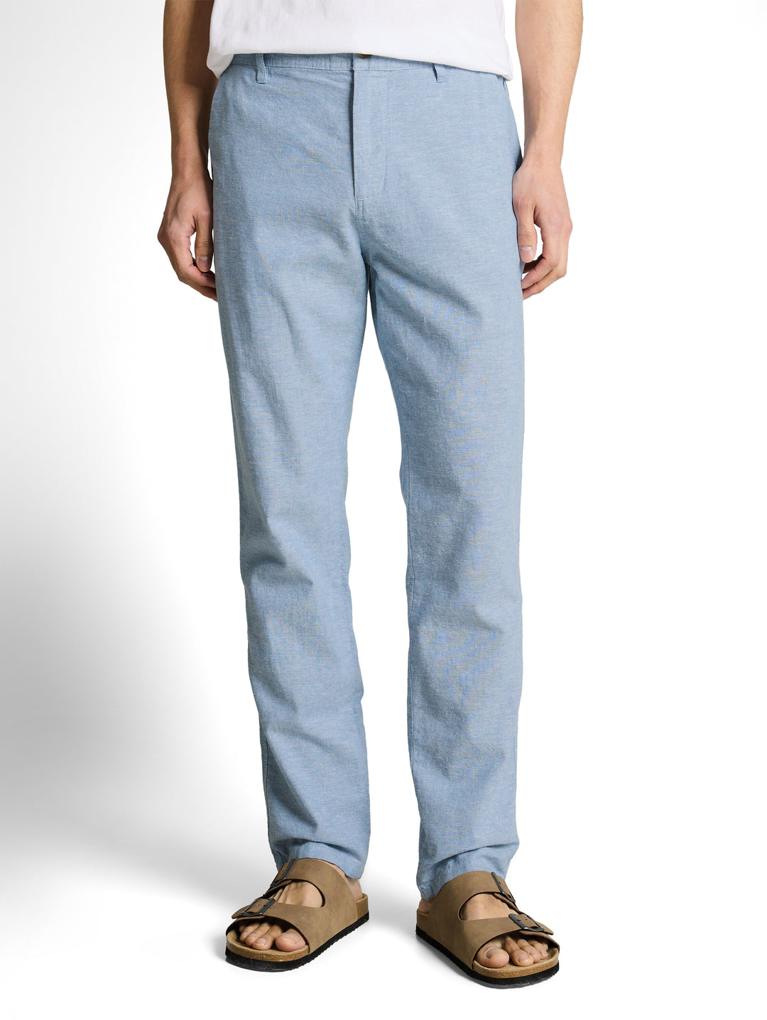 REGULAR COTTON LINEN CHINO PANTS