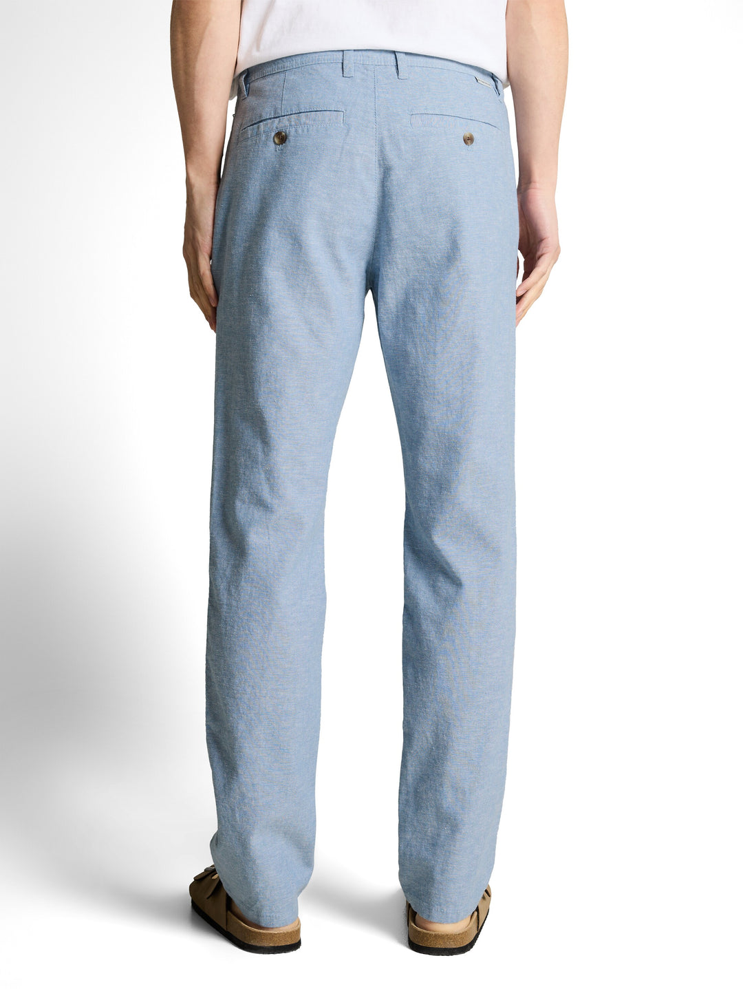 REGULAR COTTON LINEN CHINO PANTS
