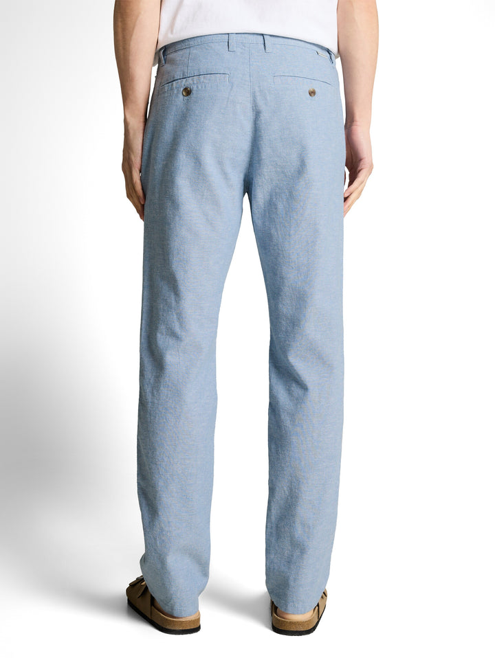 REGULAR COTTON LINEN CHINO PANTS