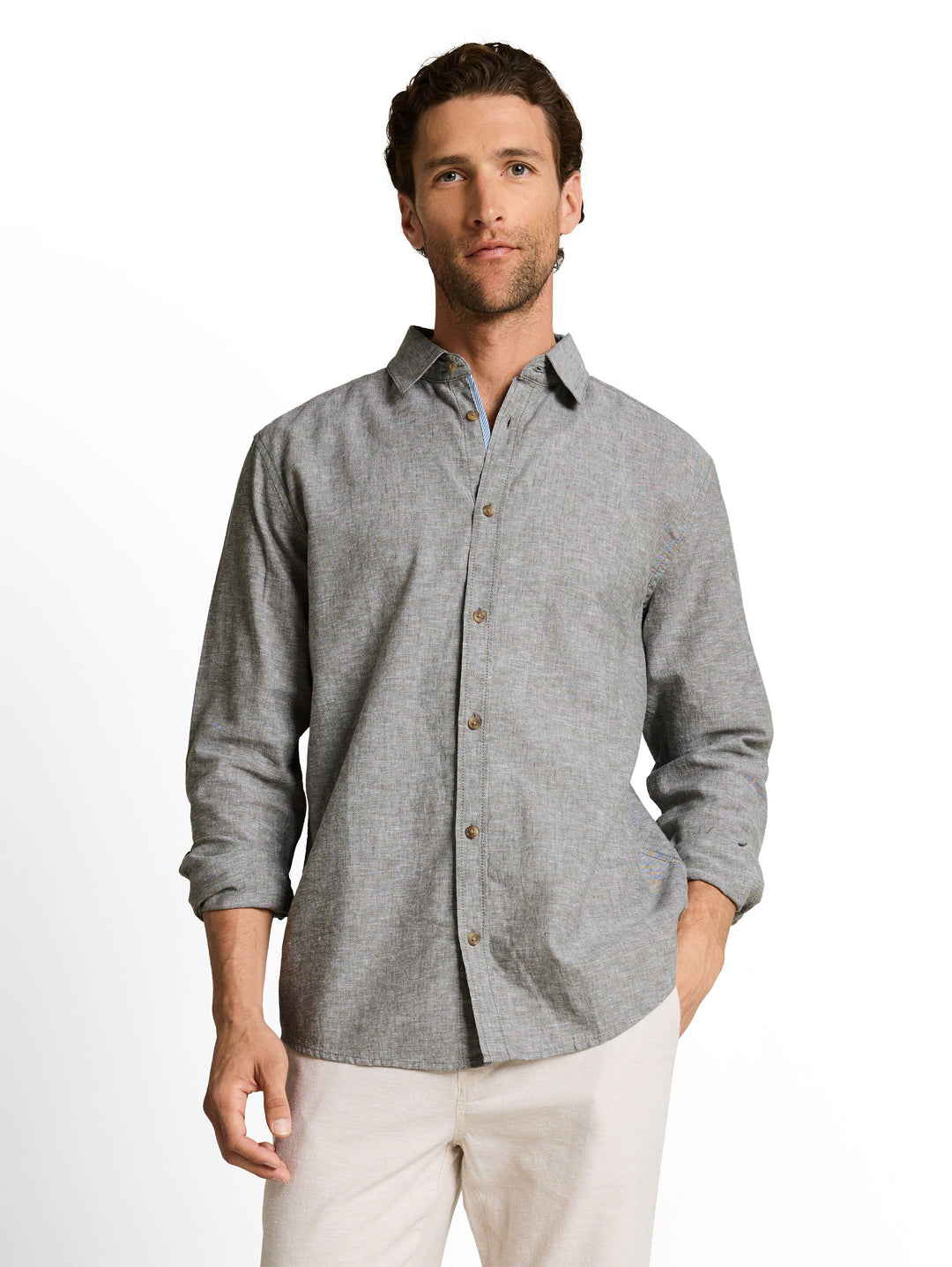 COTTON LINEN SHIRT