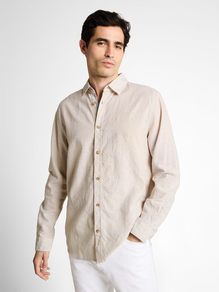 COTTON LINEN SHIRT