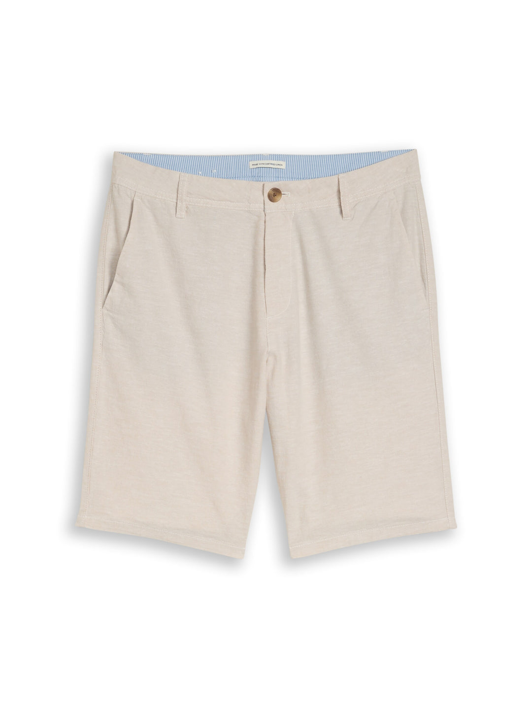 REGULAR COTTON LINEN CHINO SHORTS
