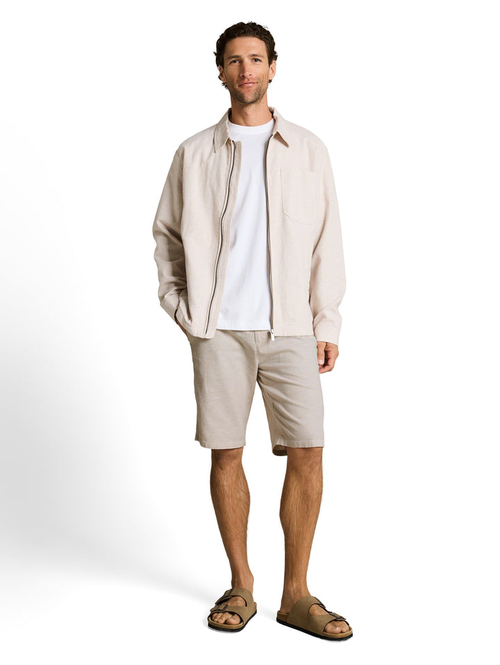 REGULAR COTTON LINEN CHINO SHORTS