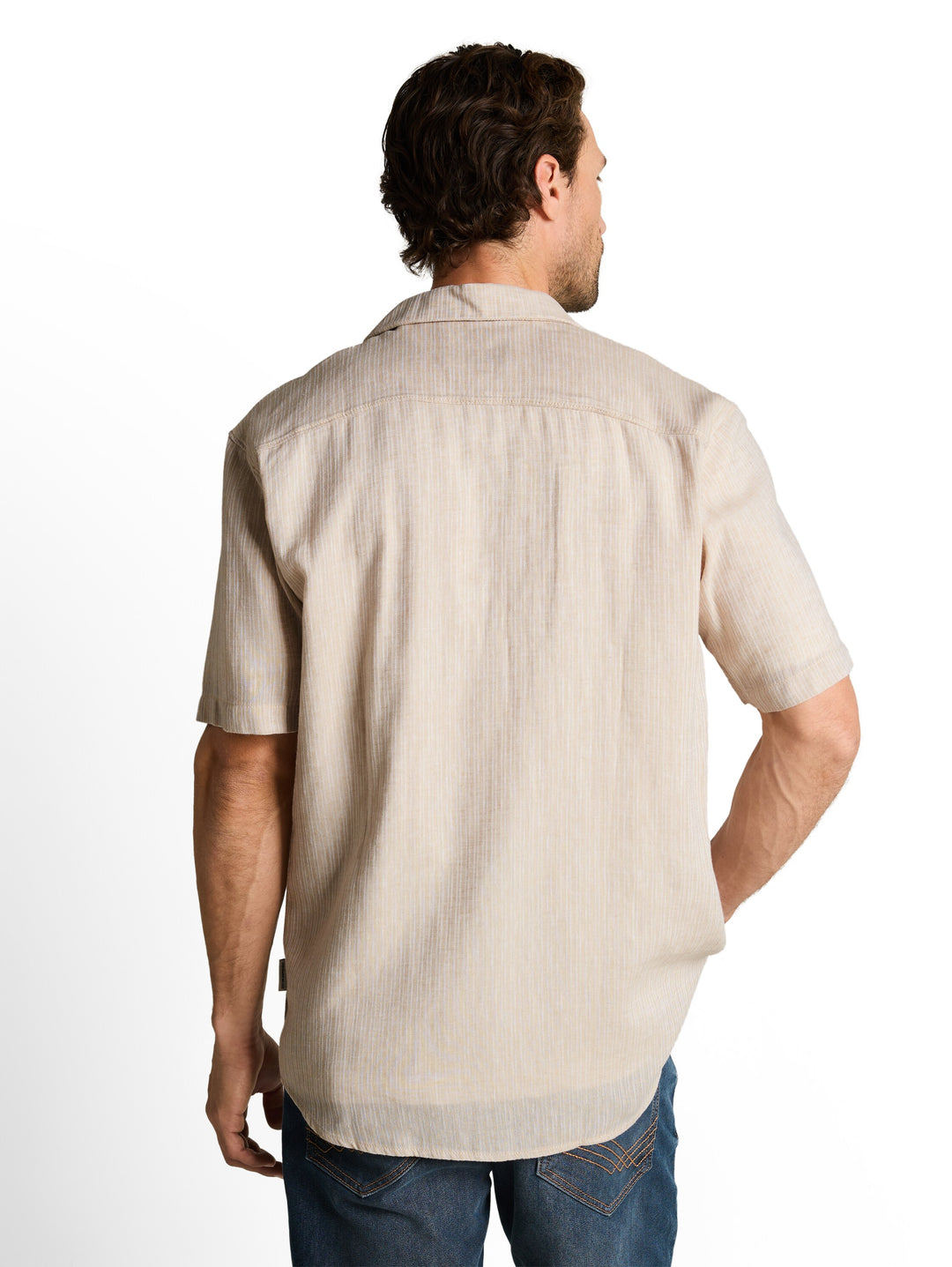 STRUCTURED COTTON LINEN SHIRT
