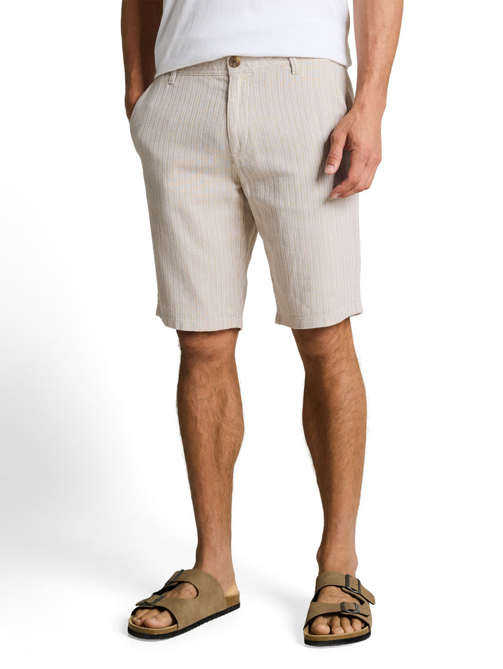 REGULAR COTTON LINEN CHINO SHORTS