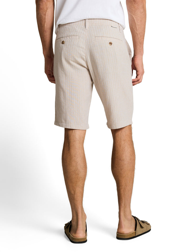 REGULAR COTTON LINEN CHINO SHORTS