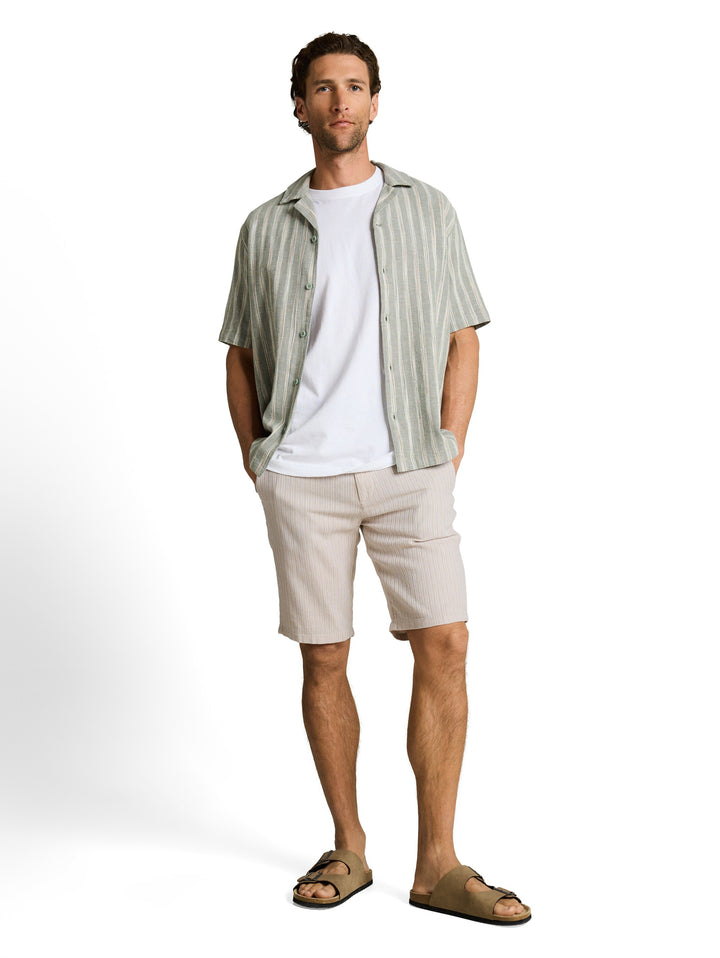 REGULAR COTTON LINEN CHINO SHORTS