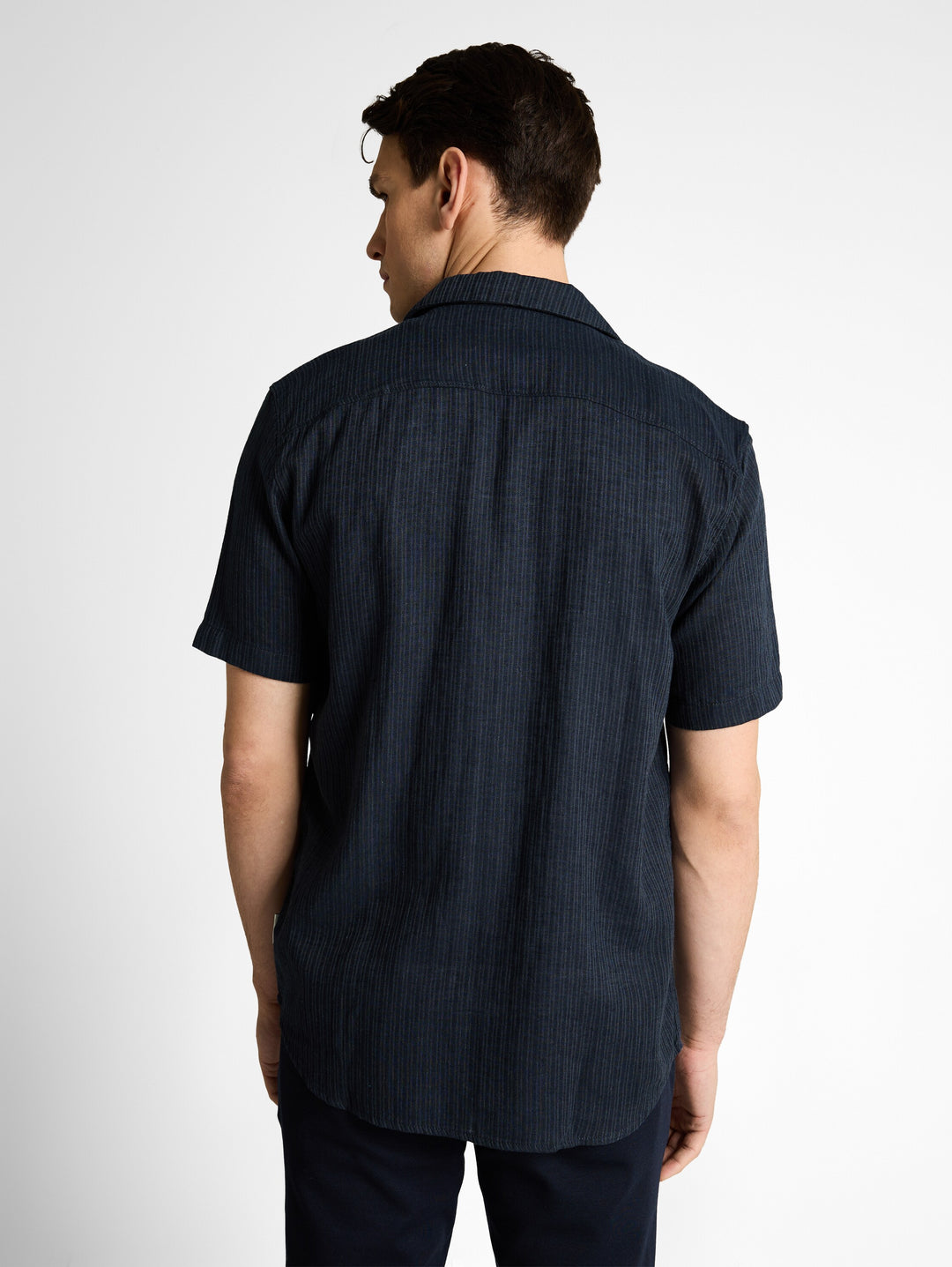 STRUCTURED COTTON LINEN SHIRT