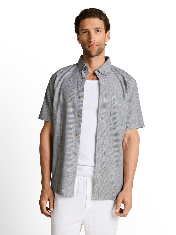 COTTON LINEN SHIRT