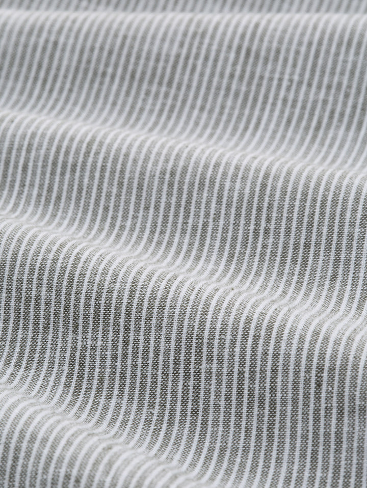 STRIPED COTTON LINEN SHIRT