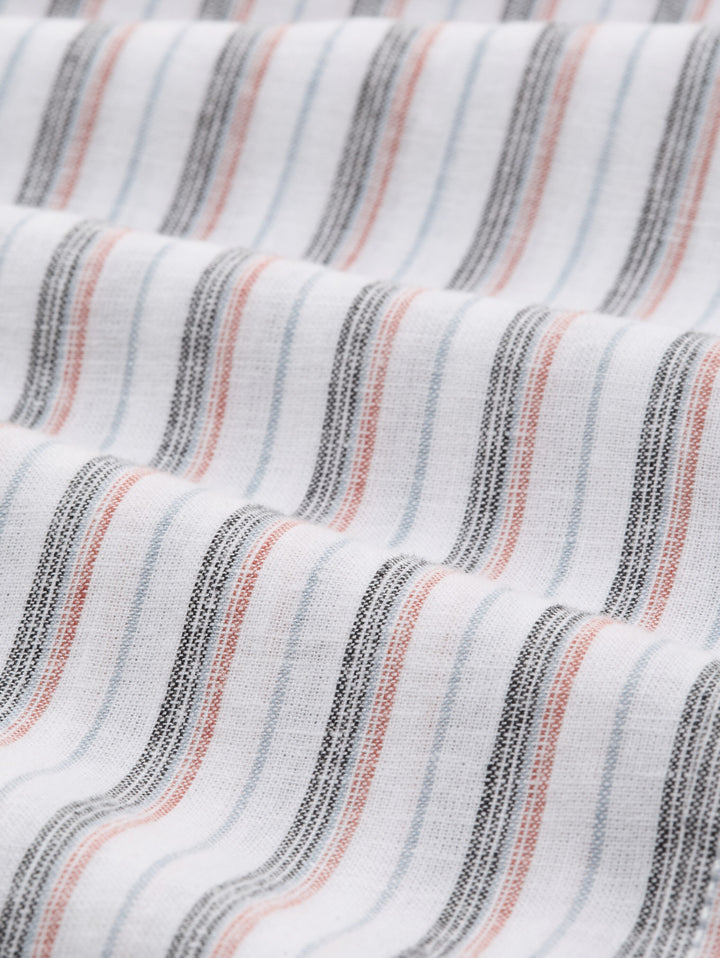 STRIPED COTTON LINEN SHIRT