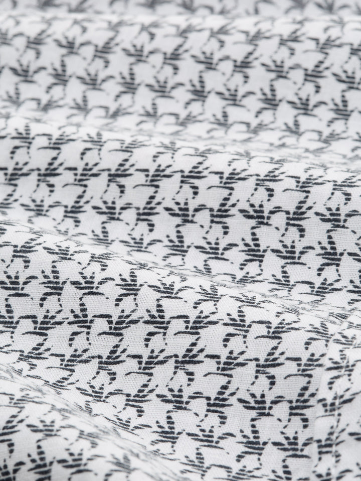 PRINTED COTTON LINEN SHIRT