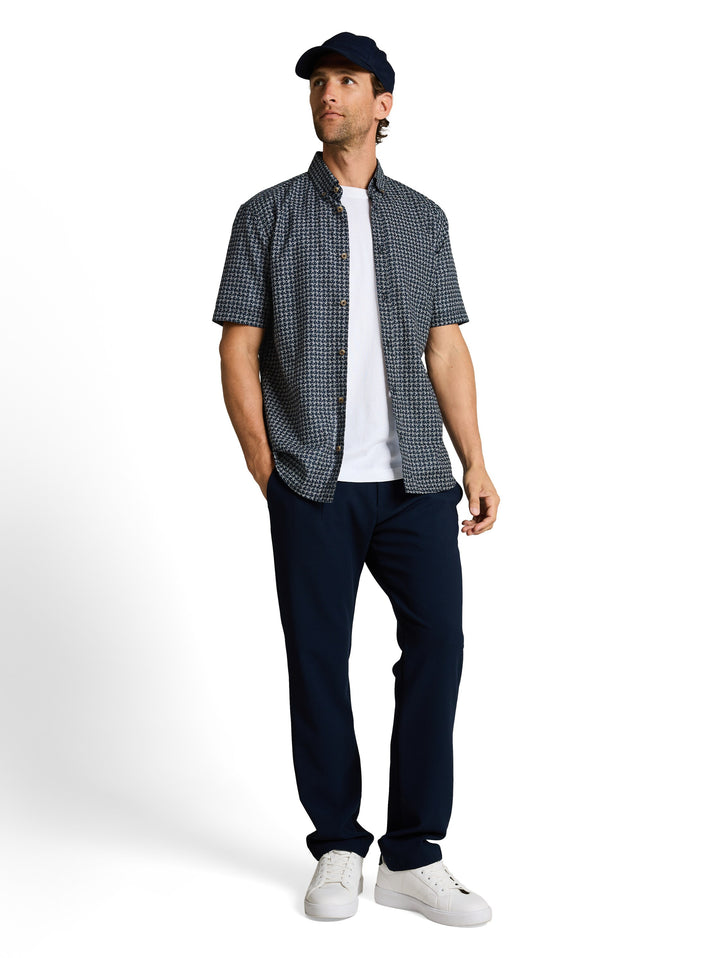 PRINTED COTTON LINEN SHIRT