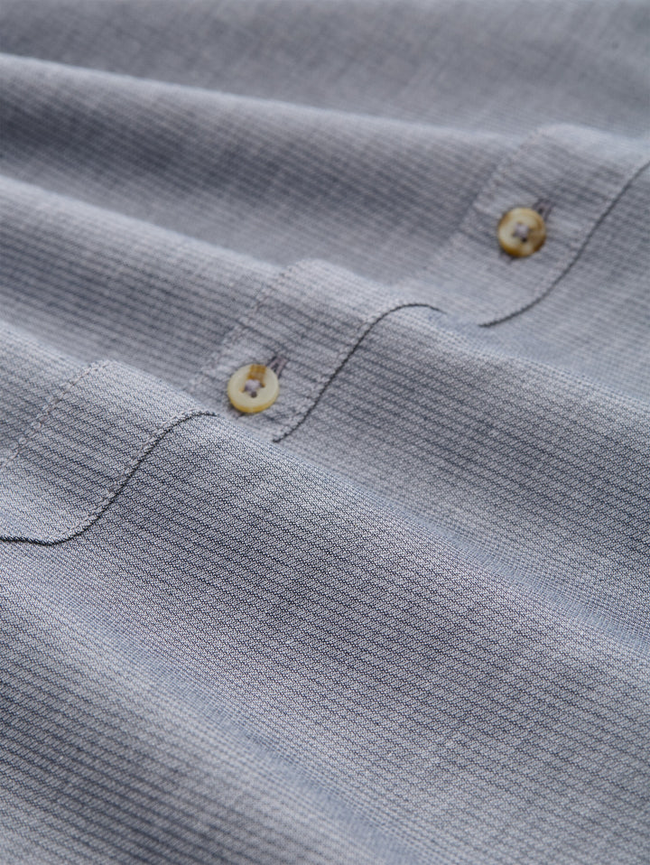 STRUCTURED SLUBYARN SHIRT