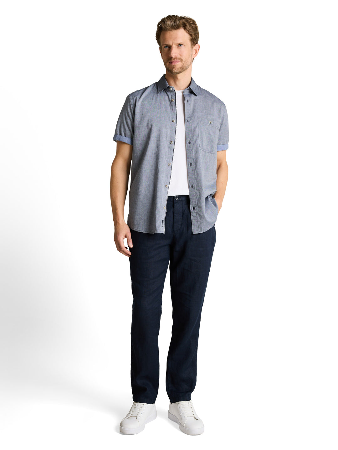 STRUCTURED SLUBYARN SHIRT