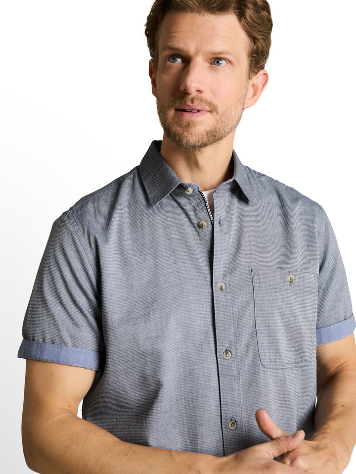 STRUCTURED SLUBYARN SHIRT
