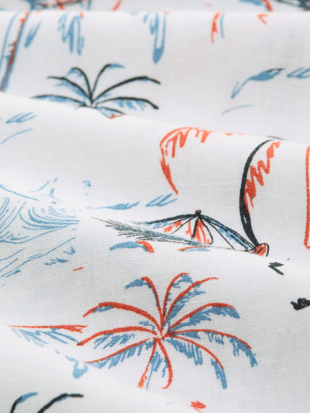 PRINTED VISCOSE LINEN SHIRT
