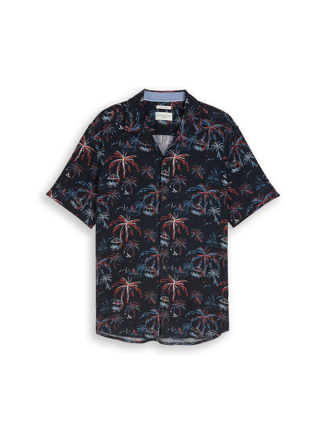 PRINTED VISCOSE LINEN SHIRT