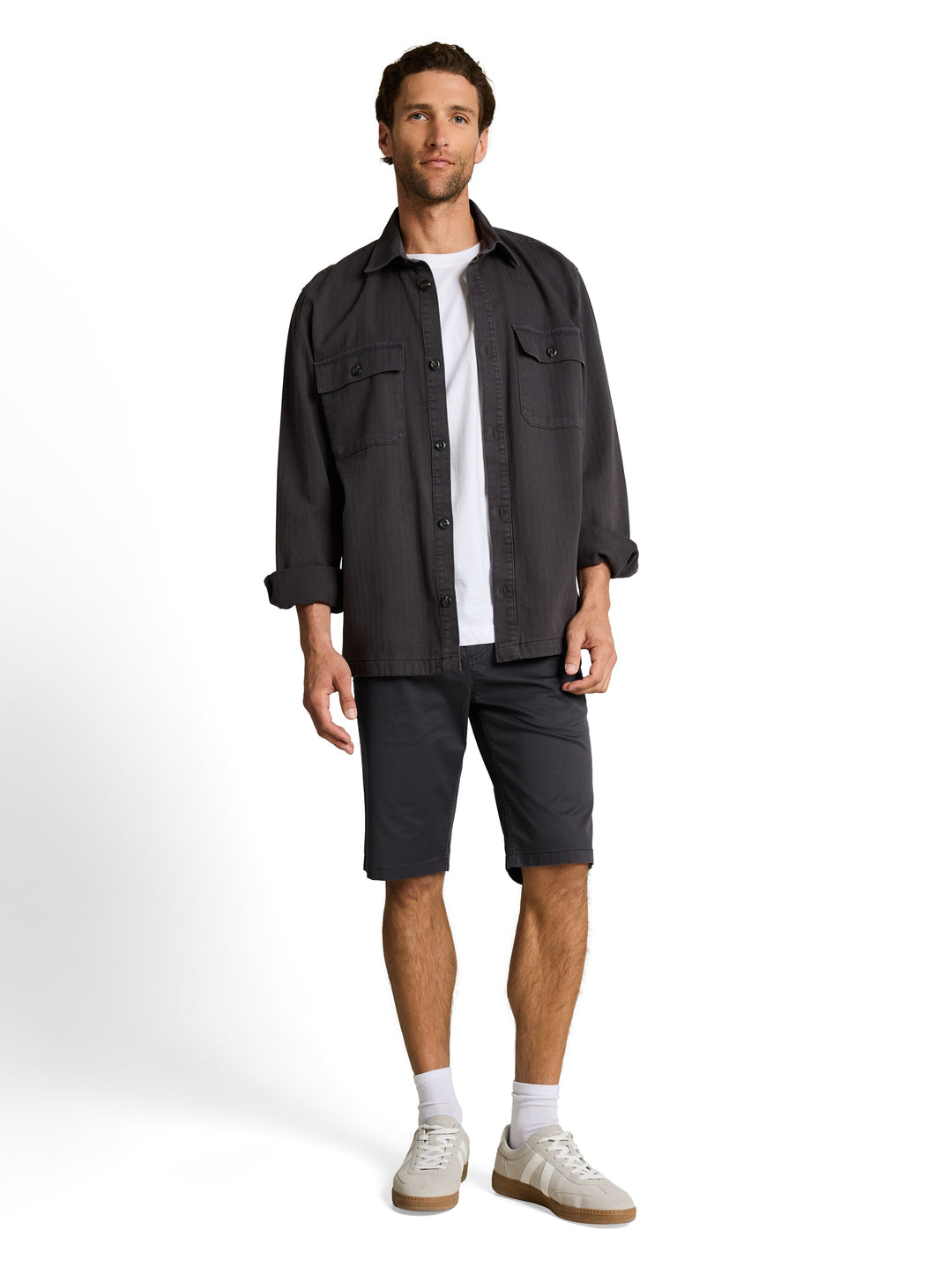 SLIM PRINTED CHINO SHORTS