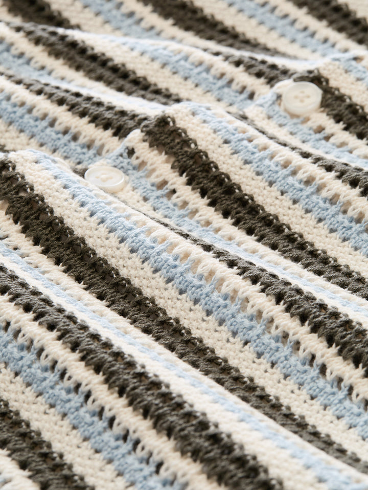 STRUCTURE MIX KNIT POLO