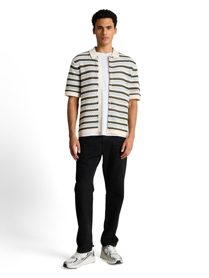 STRUCTURE MIX KNIT POLO