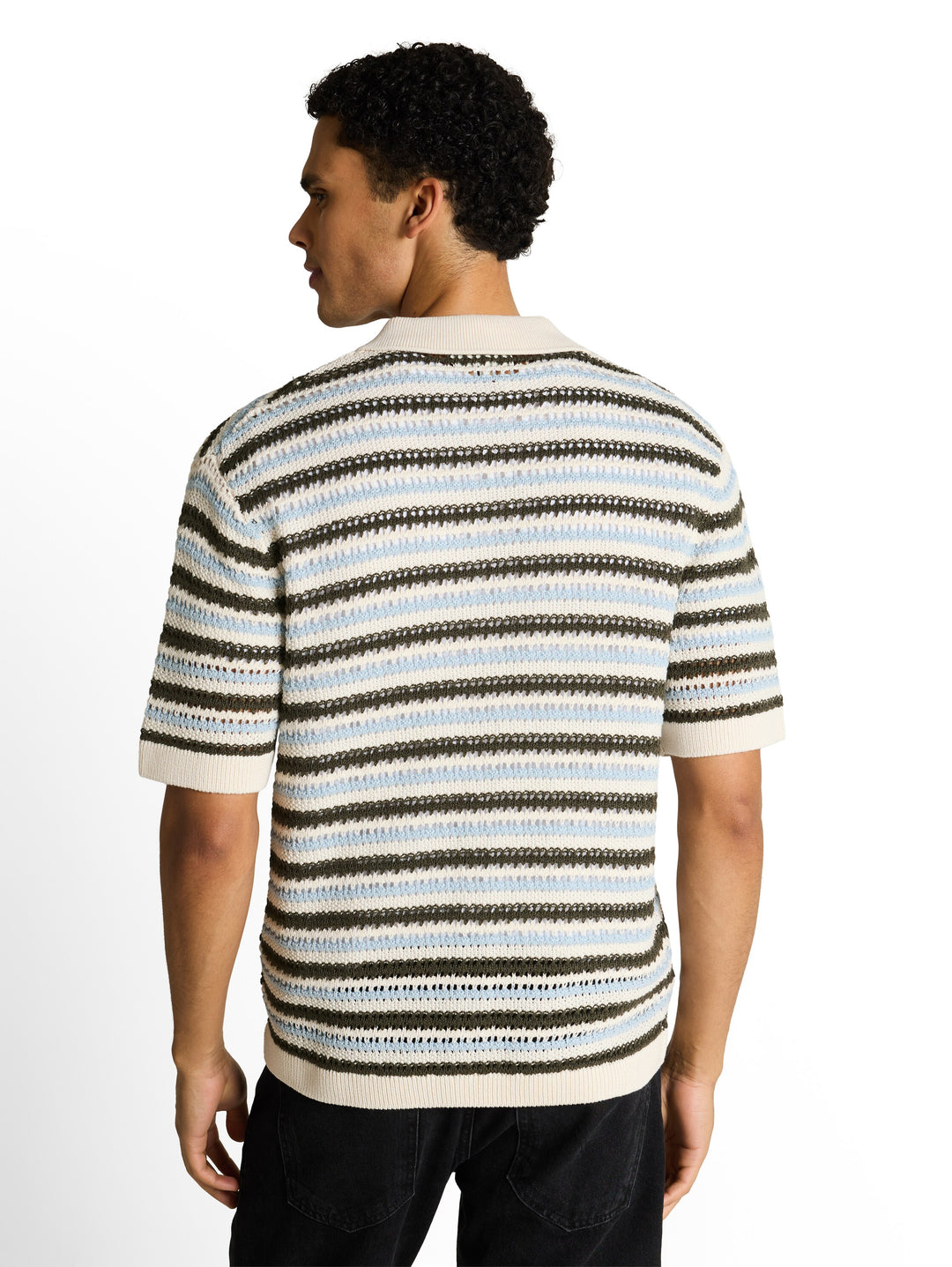 STRUCTURE MIX KNIT POLO