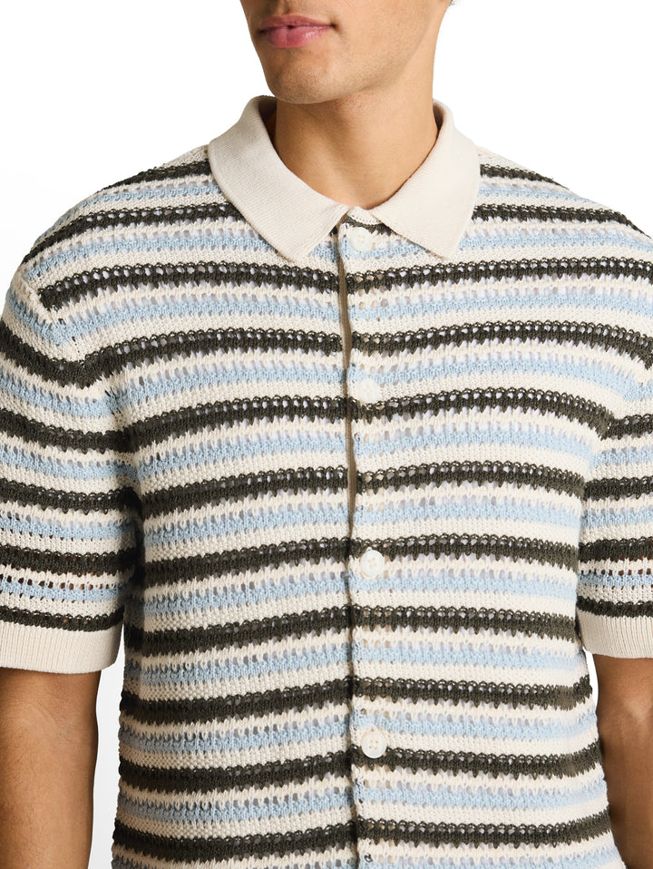 STRUCTURE MIX KNIT POLO