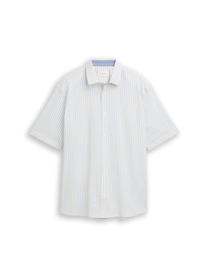 COMFORT STRIPED SEERSUCKER SHIRT