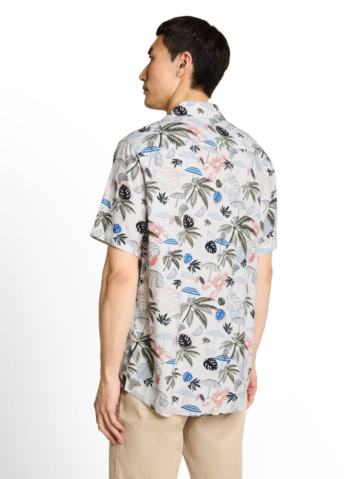 PRINTED VISCOSE TWILL SHIRT