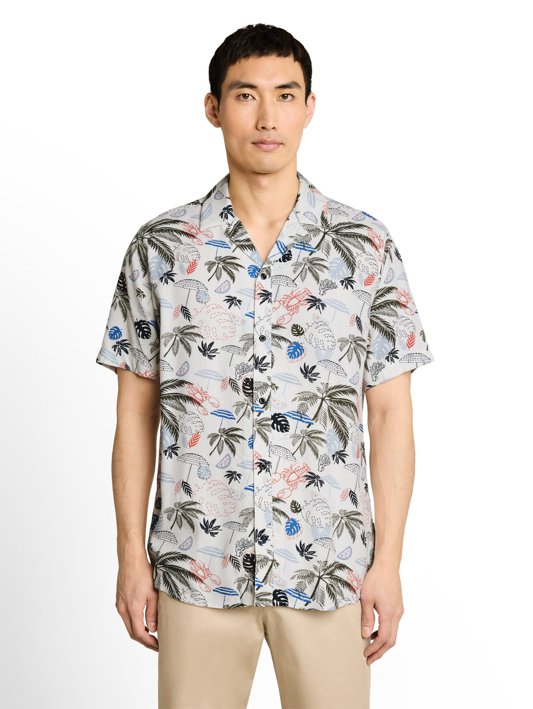 PRINTED VISCOSE TWILL SHIRT