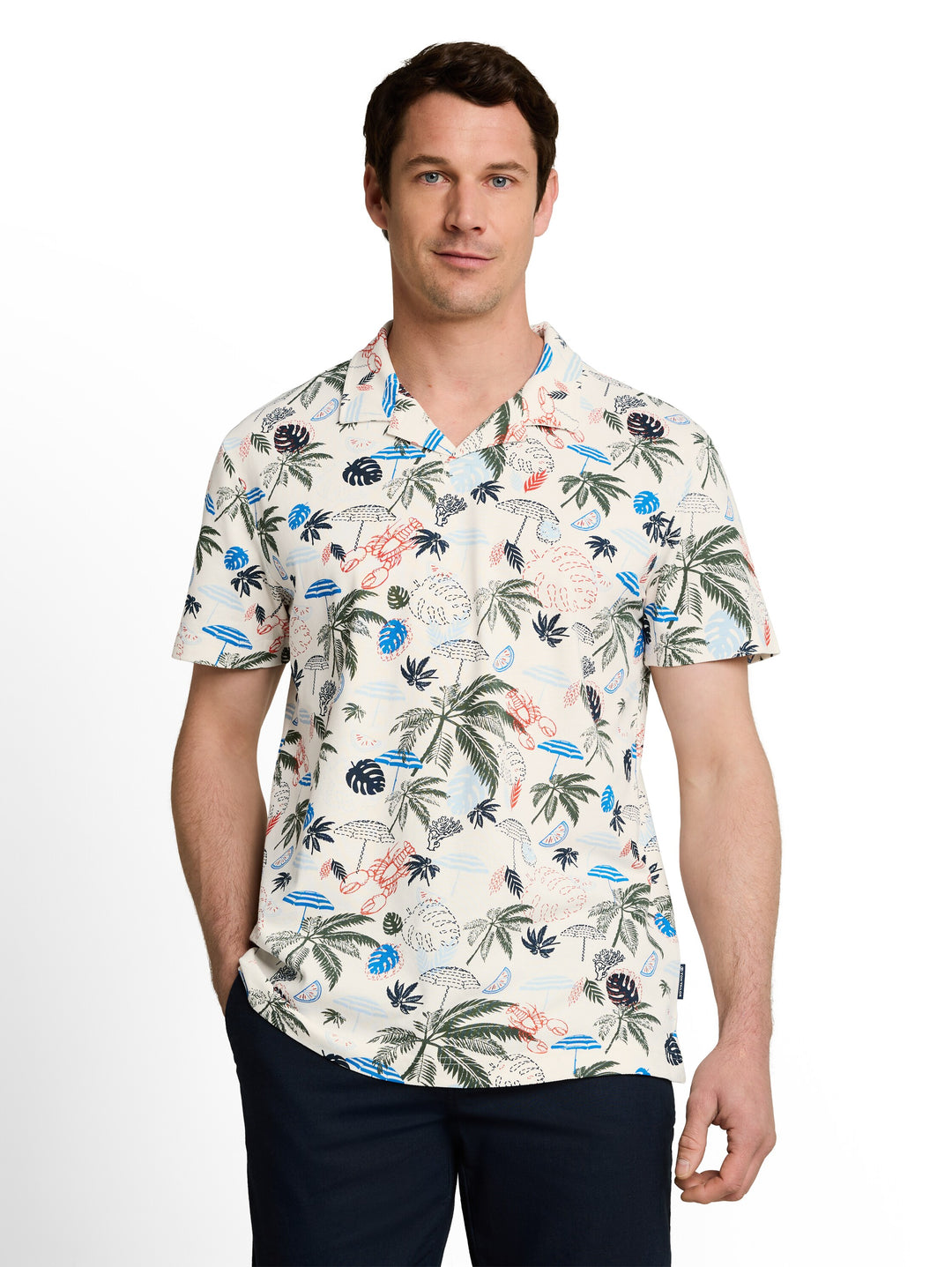 ALLOVER PRINTED POLO