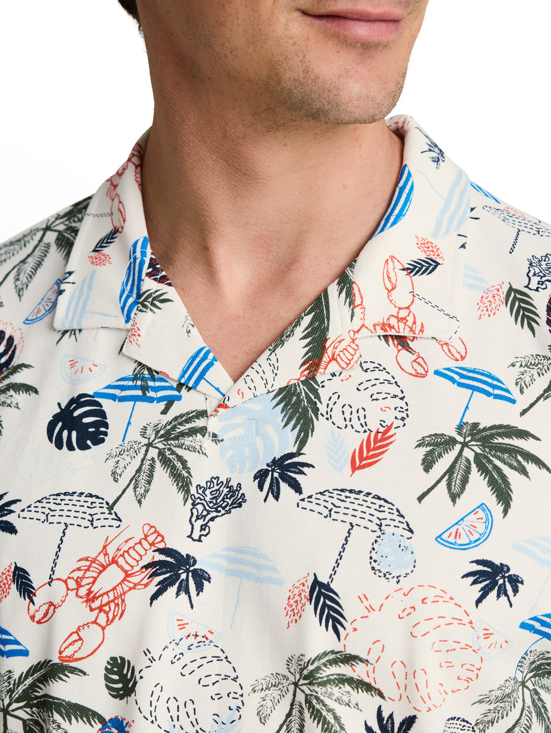 ALLOVER PRINTED POLO
