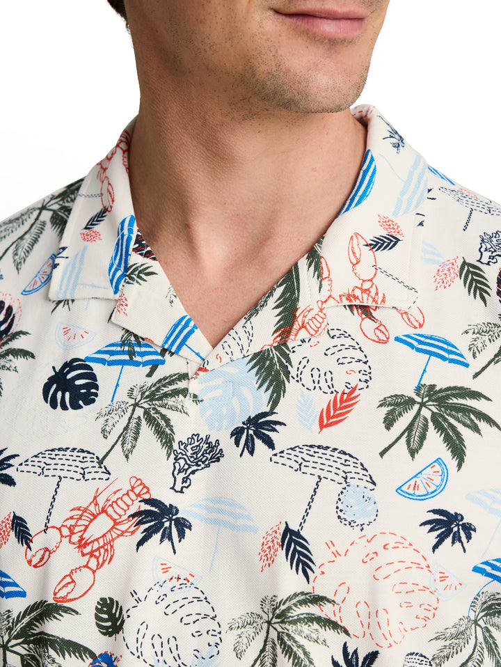 ALLOVER PRINTED POLO