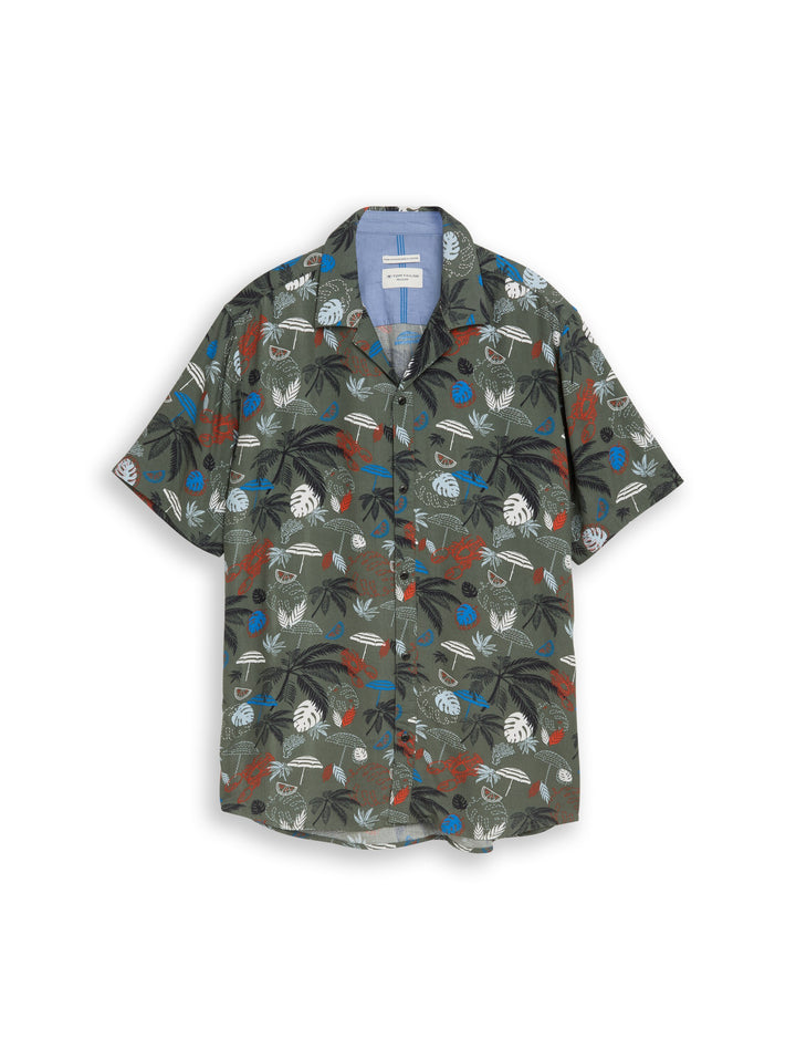 PRINTED VISCOSE TWILL SHIRT