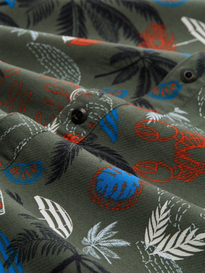 PRINTED VISCOSE TWILL SHIRT