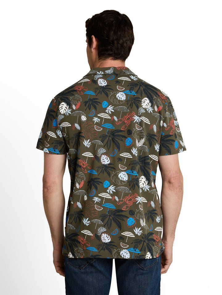 ALLOVER PRINTED POLO