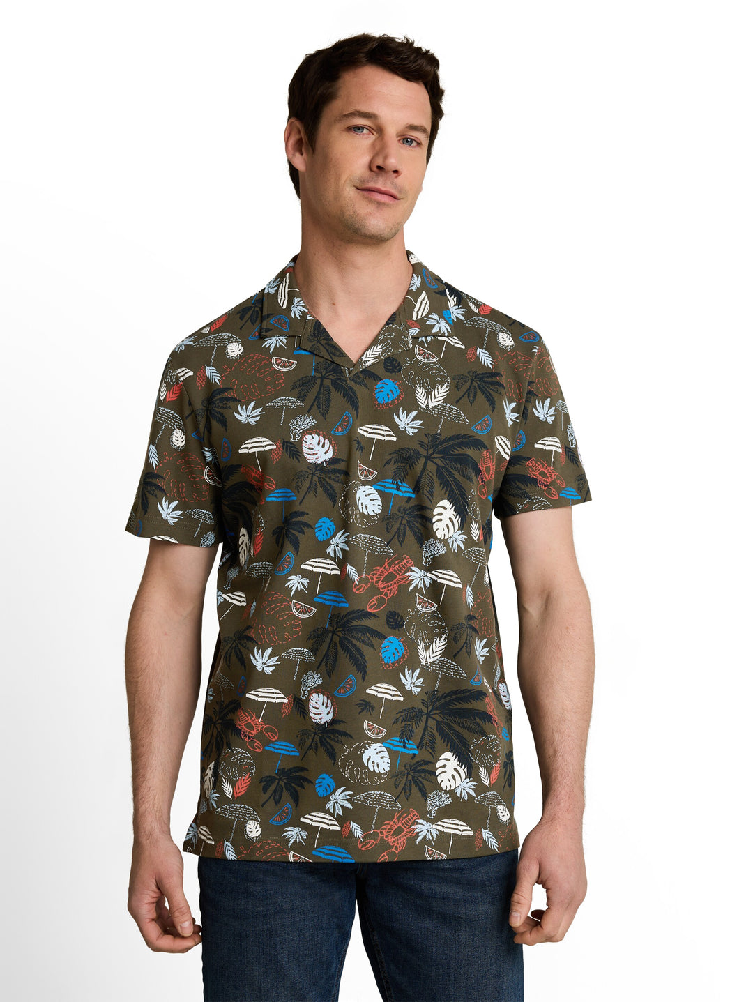 ALLOVER PRINTED POLO