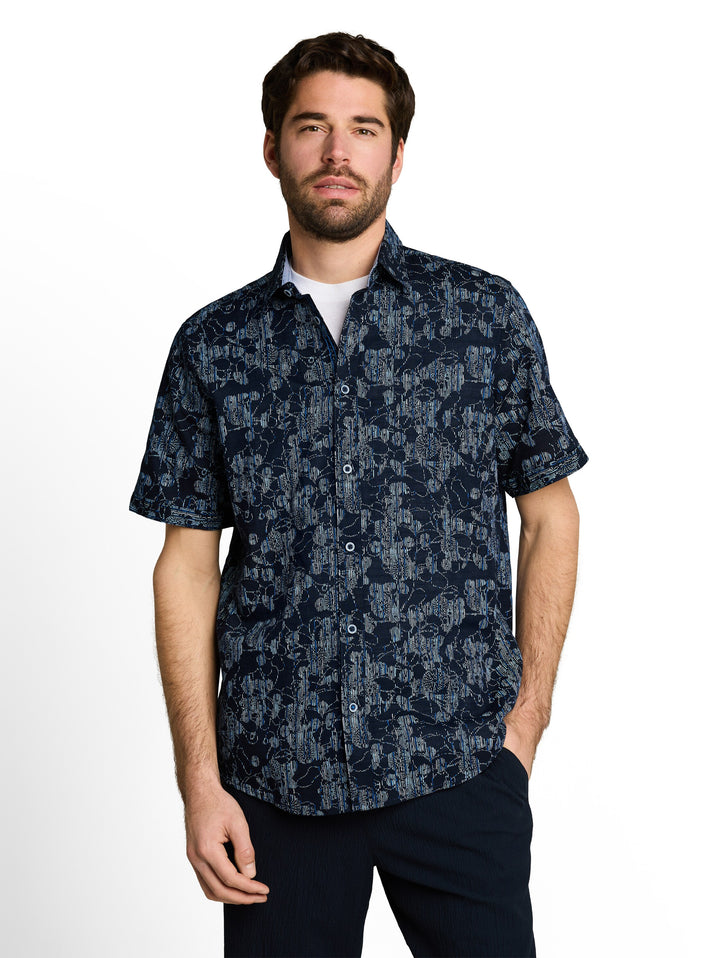 PRINTED SLUBYARN SHIRT