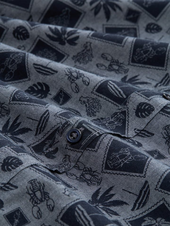 PRINTED OXFORD SHIRT