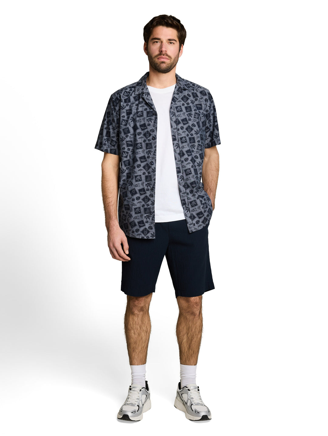 PRINTED OXFORD SHIRT