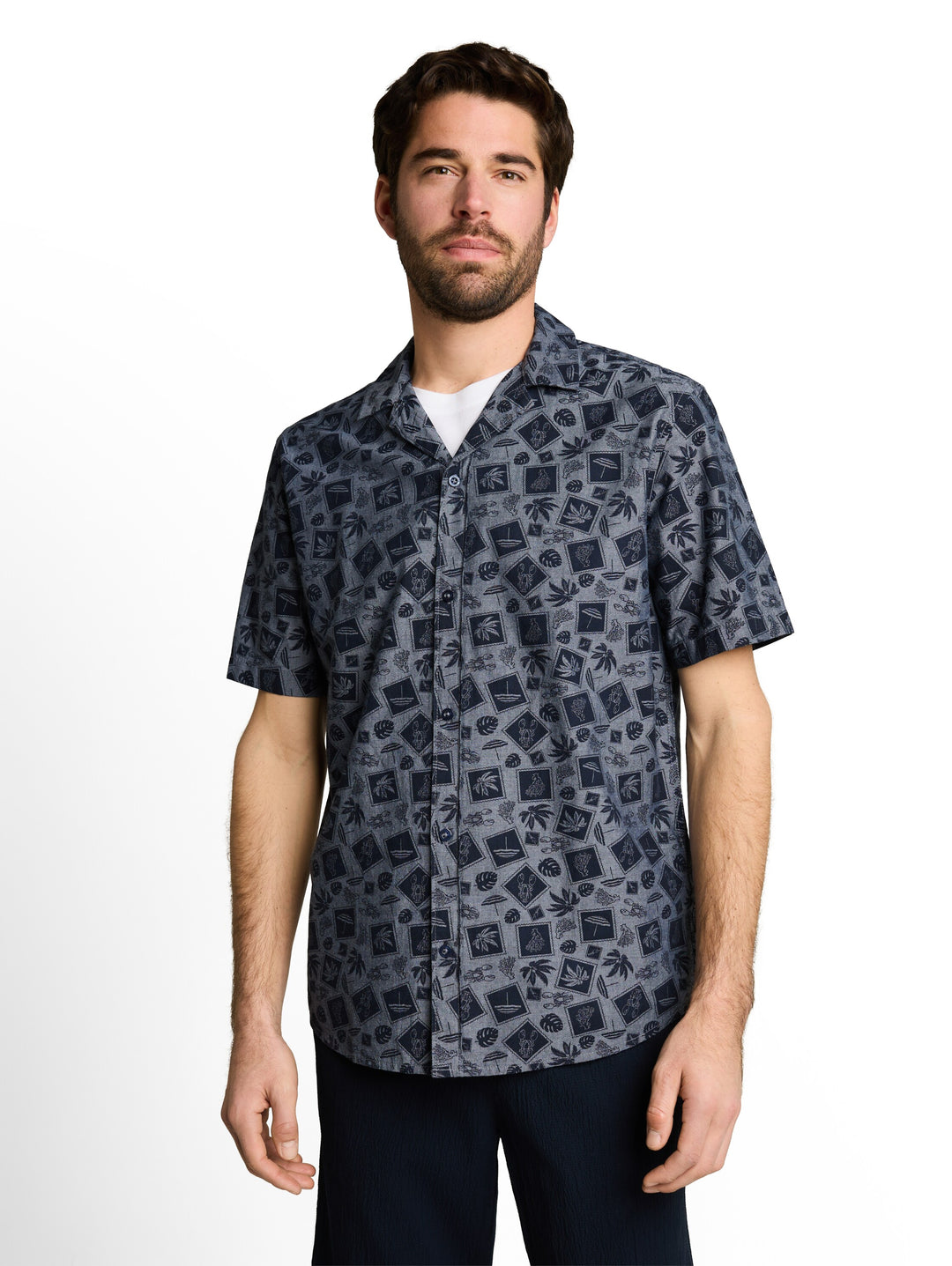 PRINTED OXFORD SHIRT