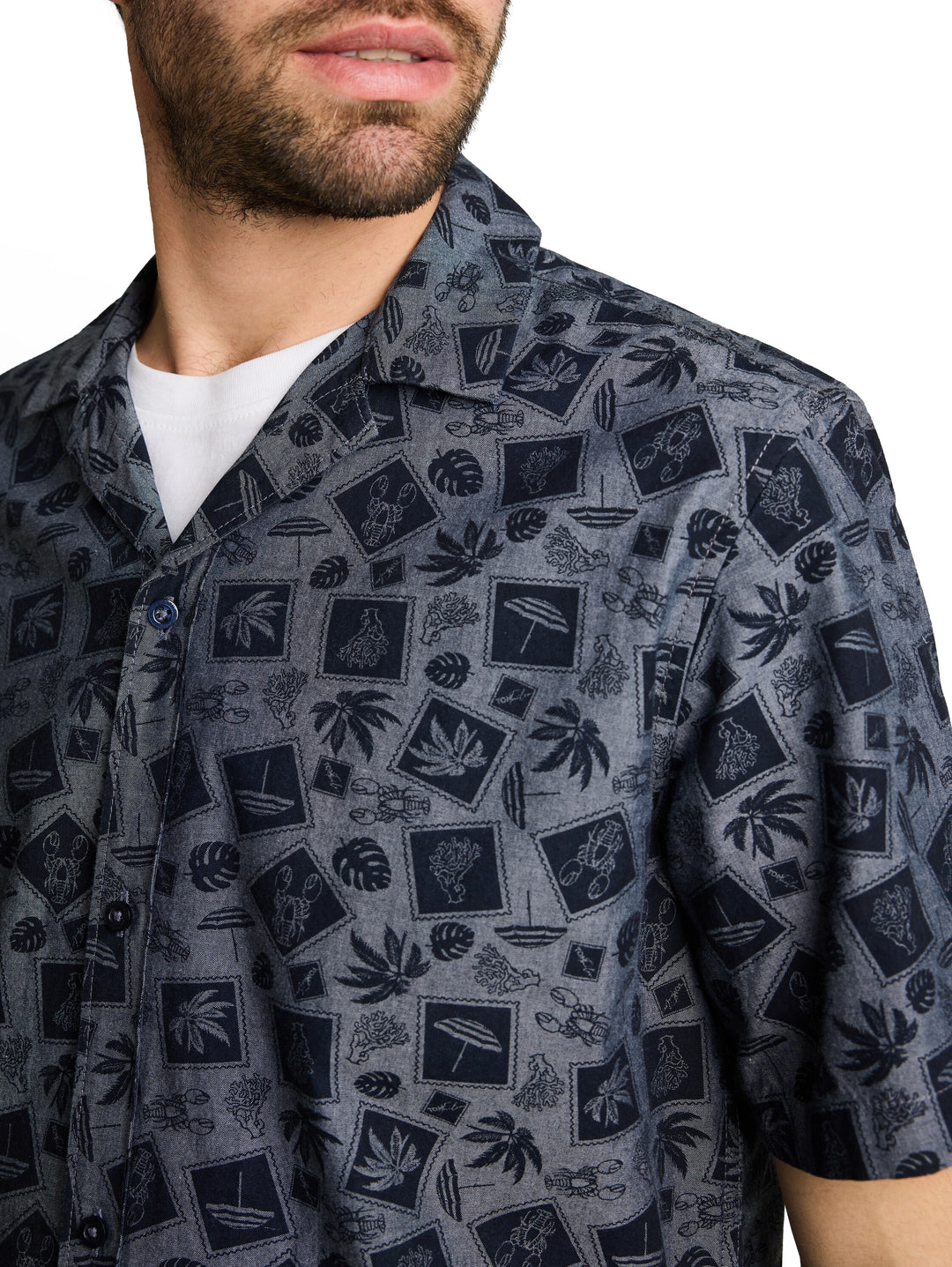 PRINTED OXFORD SHIRT