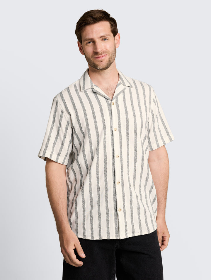 STRUCTURED STRIPE SHIRT