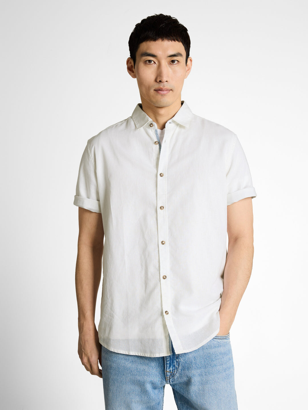 COTTON LINEN SHIRT